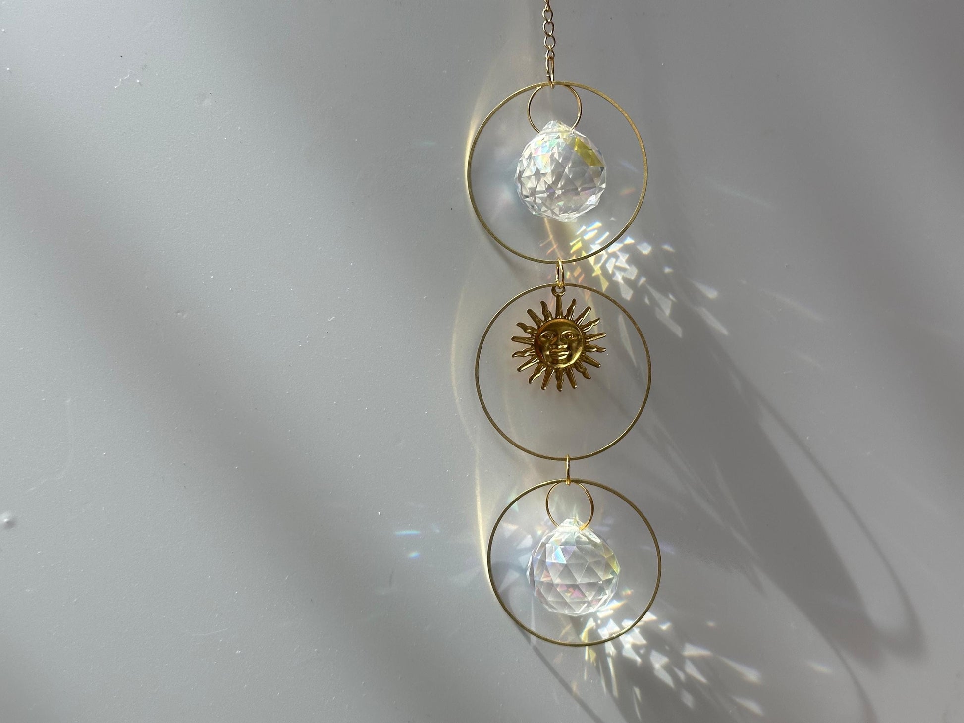 DIY Crystal Suncatcher Kit: 3-Ring Hanging Decor