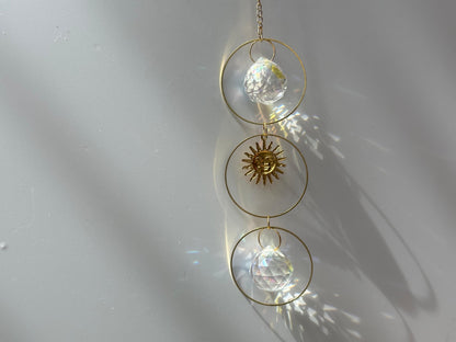 DIY Crystal Suncatcher Kit: 3-Ring Hanging Decor
