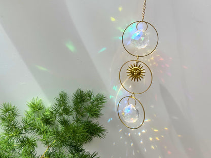 DIY Crystal Suncatcher Kit: 3-Ring Hanging Decor