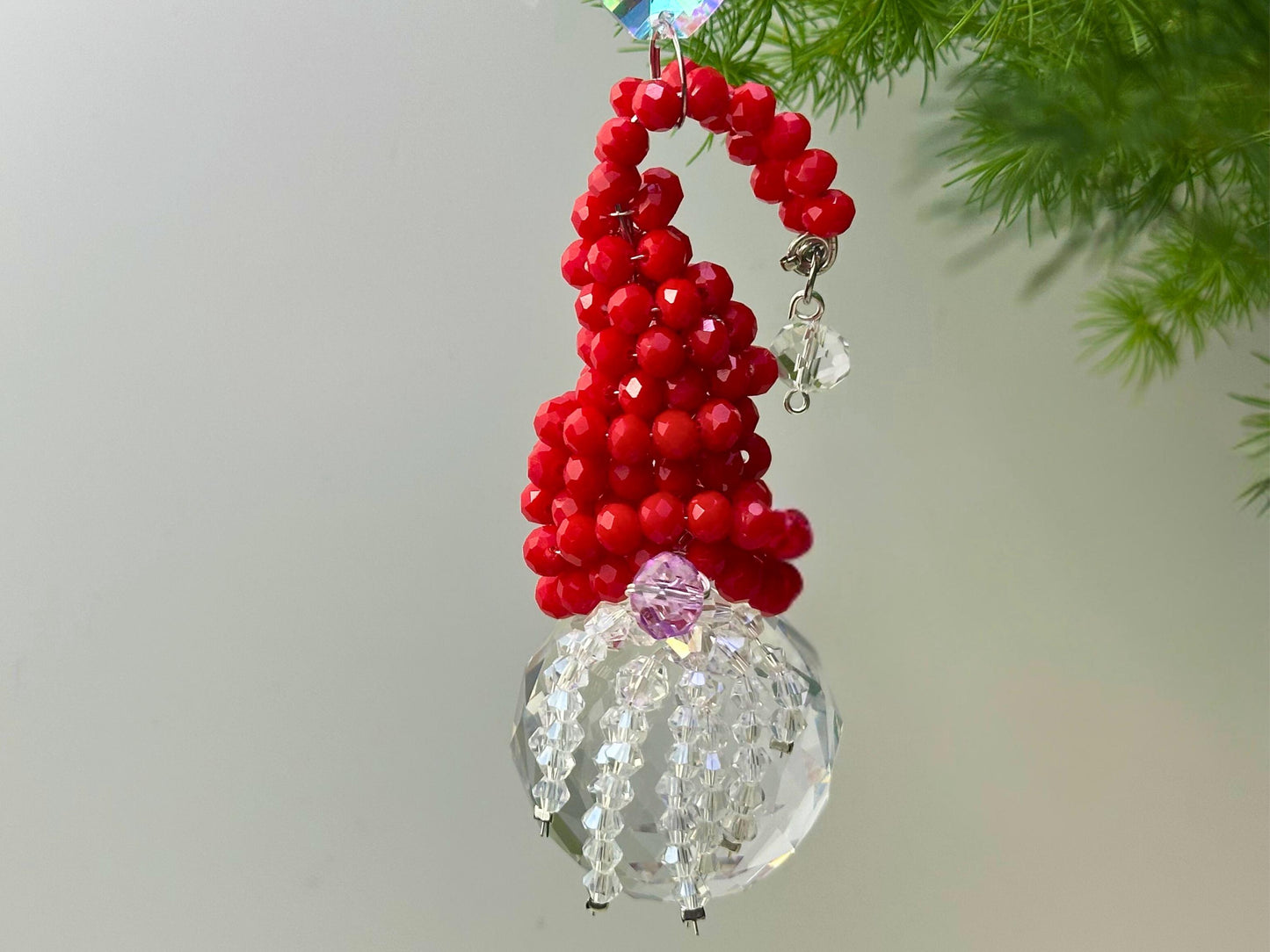 Santa Gnome Suncatcher DIY Kit - Create Your Own Christmas Craft Decor