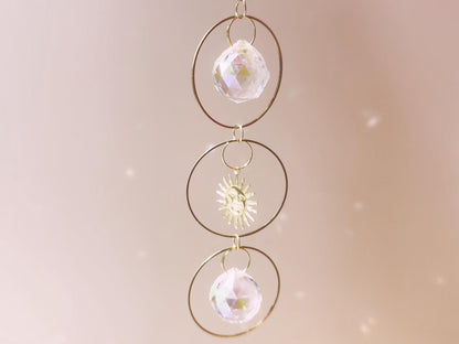 DIY Crystal Suncatcher Kit: 3-Ring Hanging Decor