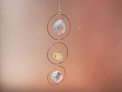 DIY Crystal Suncatcher Kit: 3-Ring Hanging Decor