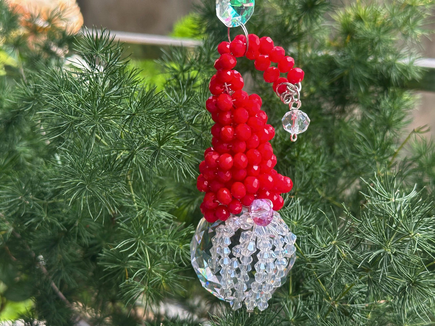 Santa Gnome Suncatcher DIY Kit - Create Your Own Christmas Craft Decor