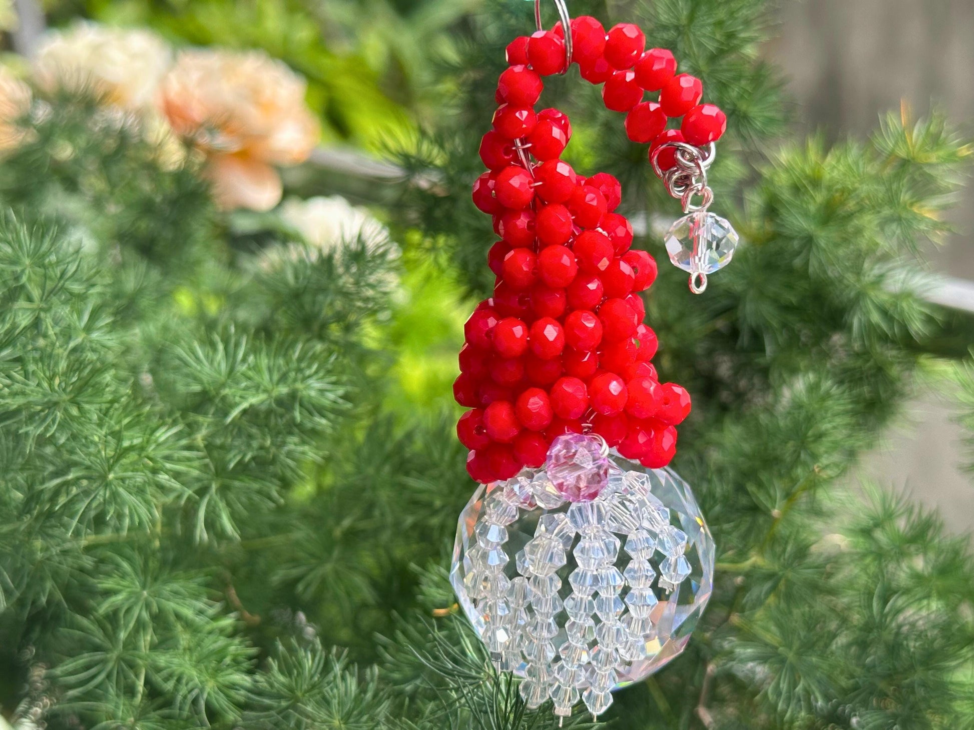 Santa Gnome Suncatcher DIY Kit - Create Your Own Christmas Craft Decor