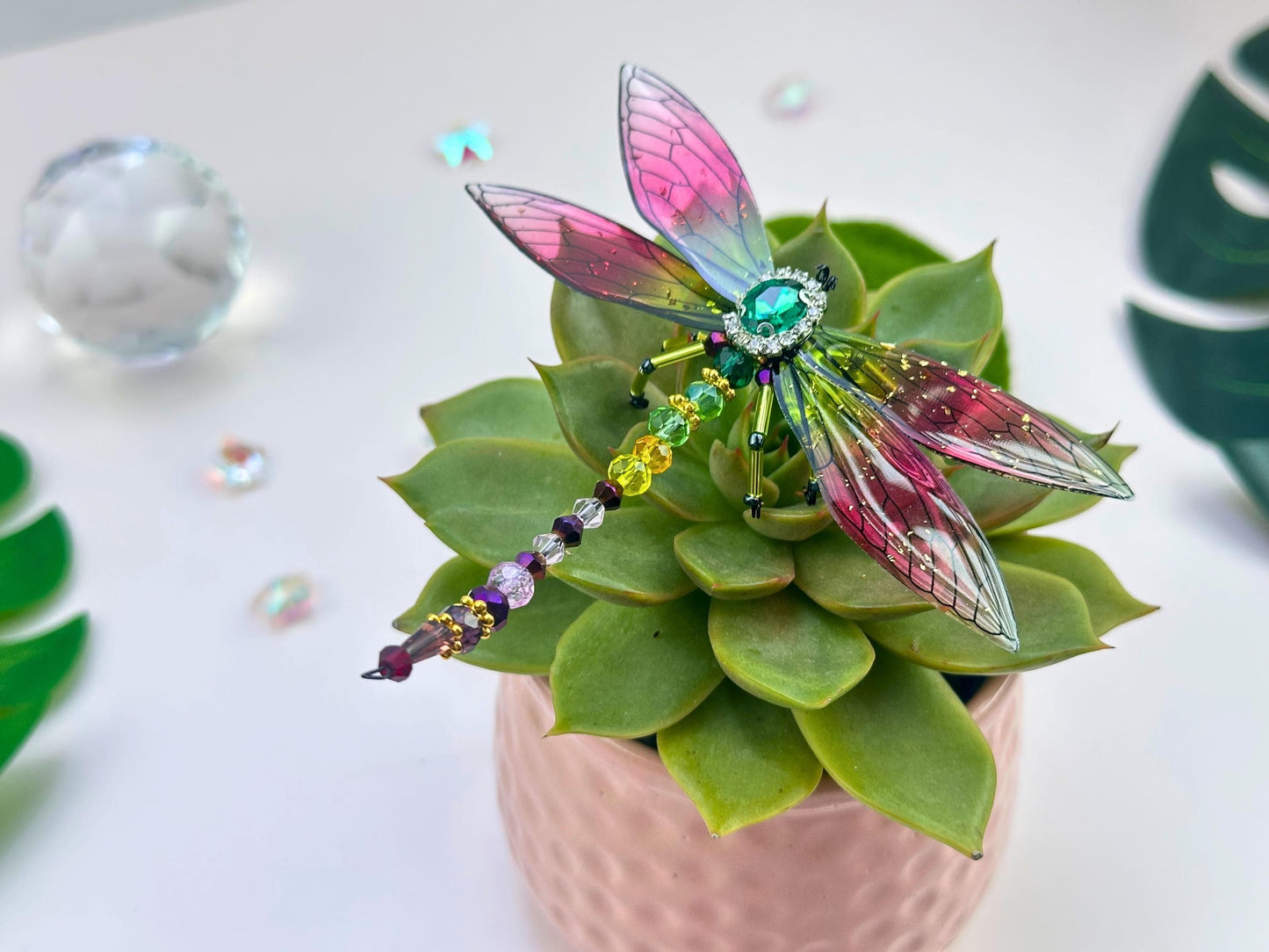 DIY Dragonfly Suncatcher Kit: Beaded Craft for Art Lovers