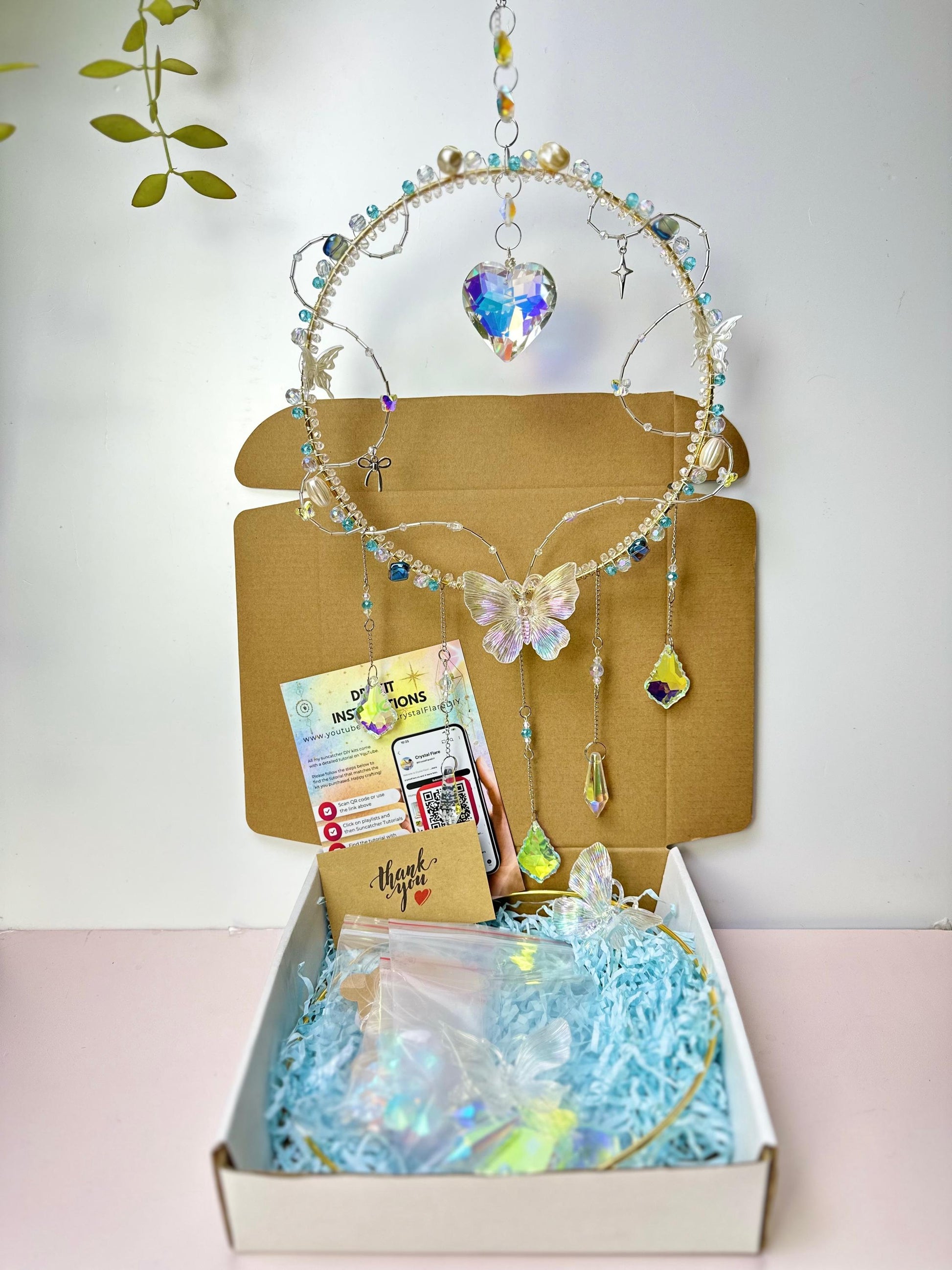 Snow Garden Suncatcher DIY Kit - Create Your Own Winter Window Decor
