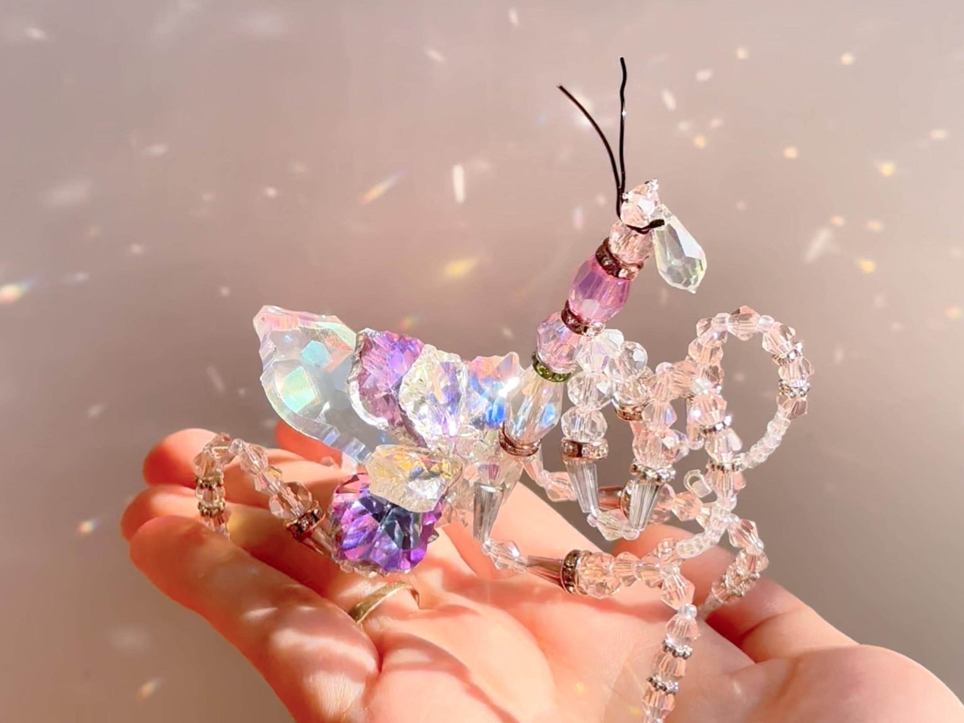 Orchid Mantis Suncatcher DIY Kit - Create Your Own Unique Insect Decor