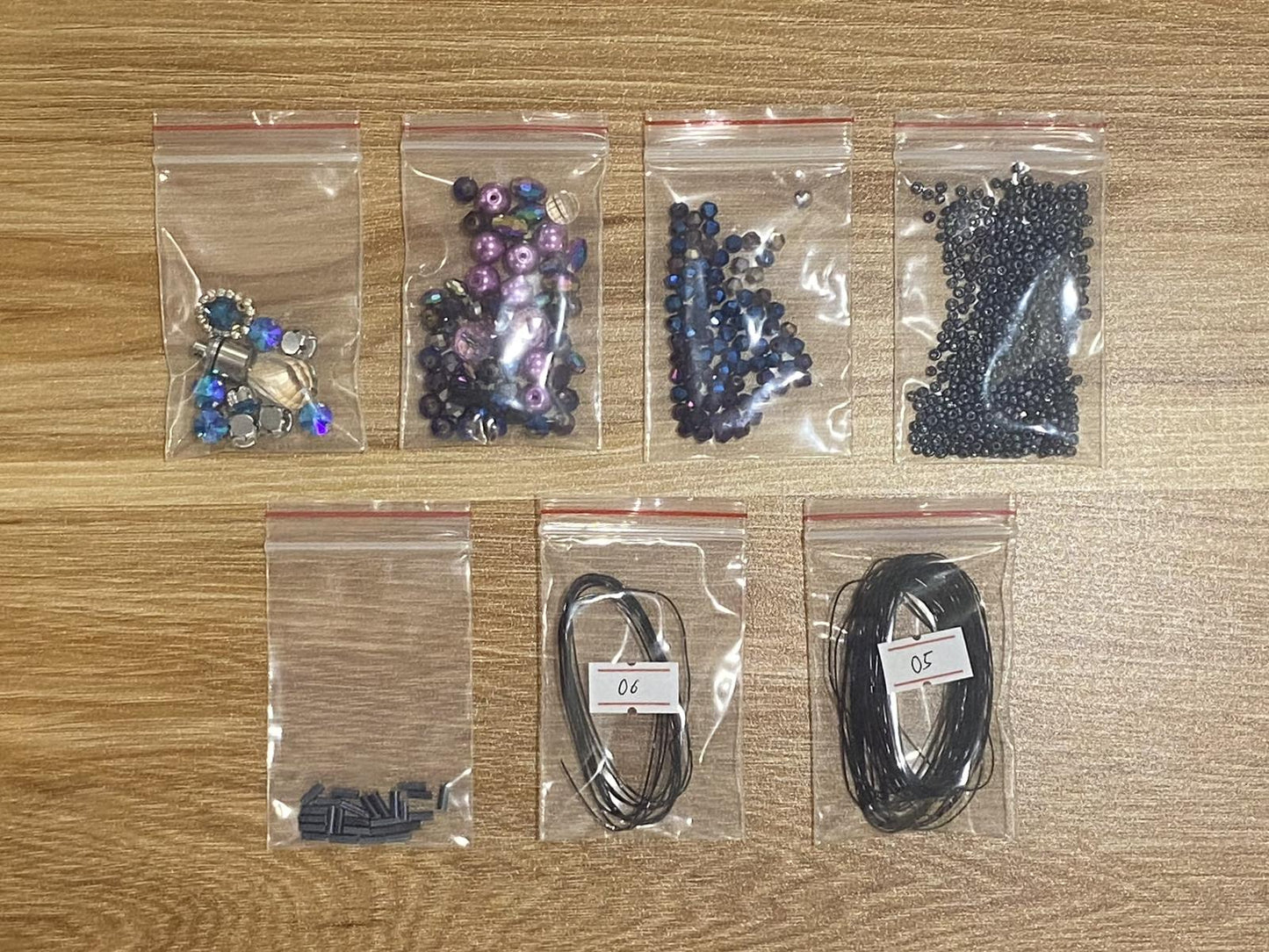 Nightfall Butterfly Suncatcher DIY Kit - materials laid out