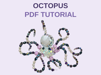 Octopus Suncatcher PDF Tutorial - written instructions with step photos