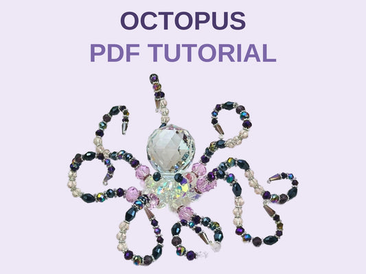 Octopus Suncatcher PDF Tutorial - written instructions with step photos