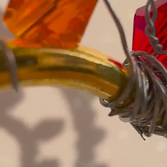 DIY Heart Suncatcher Kit: Crystal Prisms, Charms, Window Art