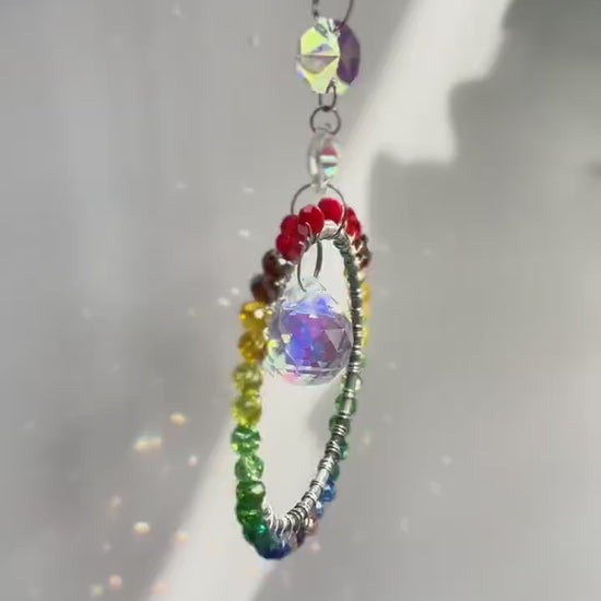 DIY Rainbow Suncatcher Kit - Sparkling Window Decor Project for Kids & Adults