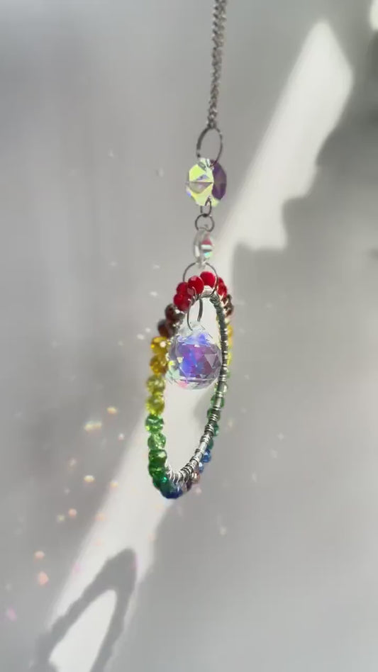 DIY Rainbow Suncatcher Kit - Sparkling Window Decor Project for Kids & Adults