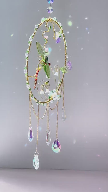 Fairy Garden Suncatcher DIY Kit - Create Your Own Magical Sun Catcher for Home Decor