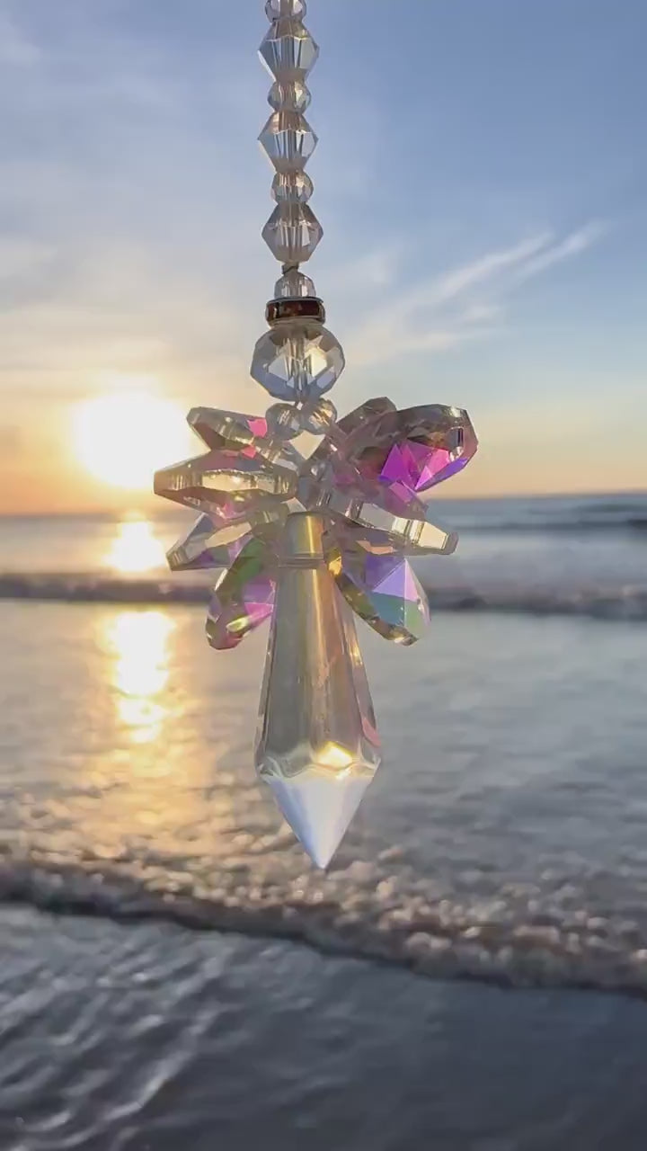 Angel Suncatcher DIY Kit: Crystal Prism Mobile - 3-in-1 Craft