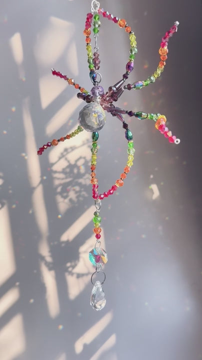 Rainbow Spider Suncatcher video