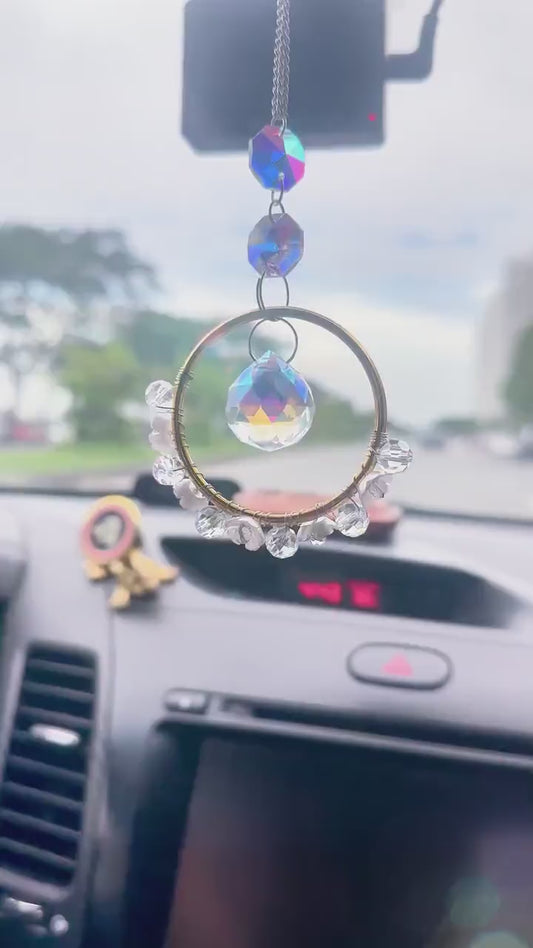 Pear Blossom Suncatcher DIY Kit: Car Mirror Rainbow Maker