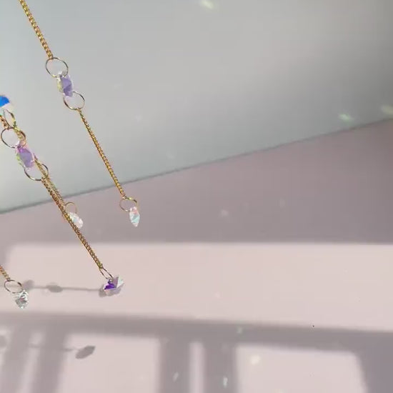 Healing Crystal Suncatcher DIY Kit - Create Your Own Gemstone Decor for Positive Energy