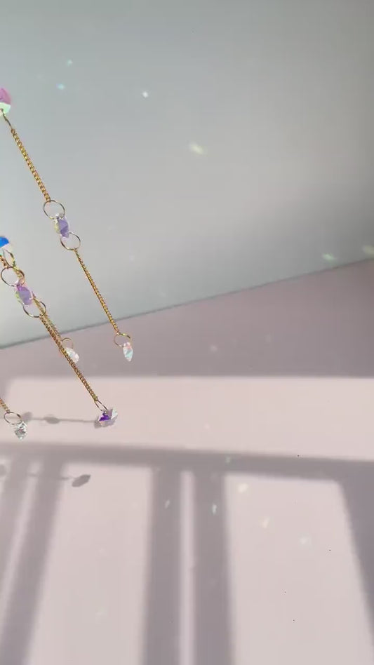 Healing Crystal Suncatcher DIY Kit - Create Your Own Gemstone Decor for Positive Energy