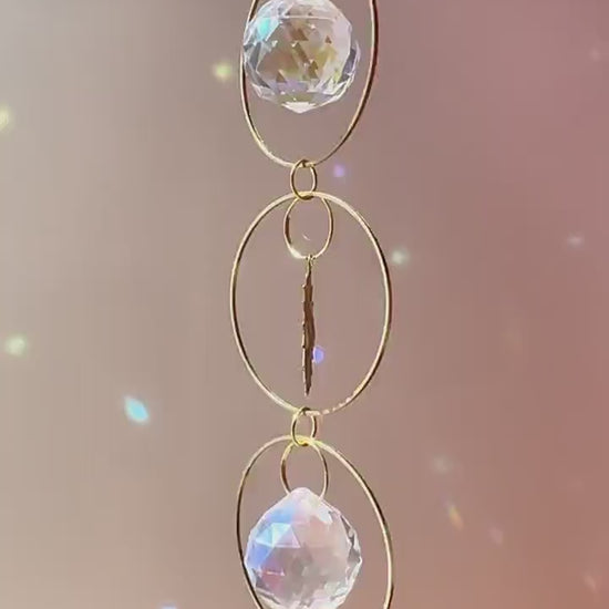 DIY Crystal Suncatcher Kit: 3-Ring Hanging Decor