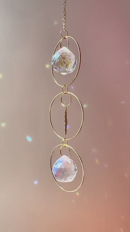 DIY Crystal Suncatcher Kit: 3-Ring Hanging Decor