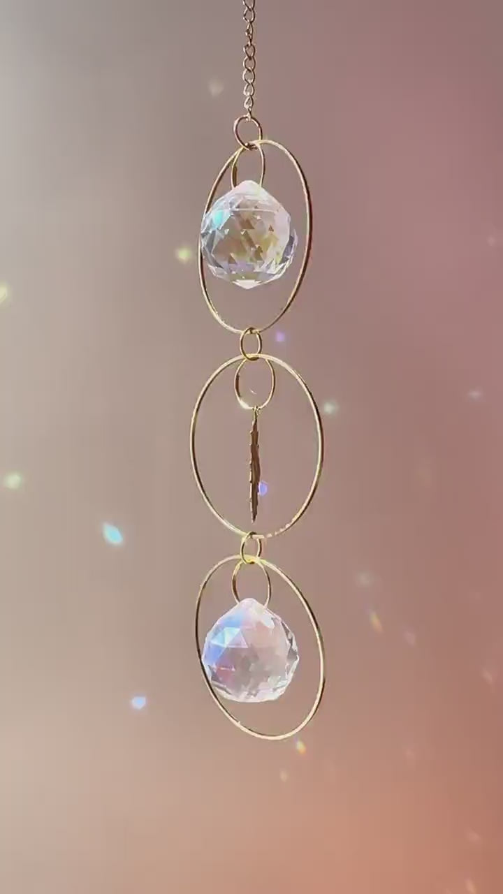 DIY Crystal Suncatcher Kit: 3-Ring Hanging Decor