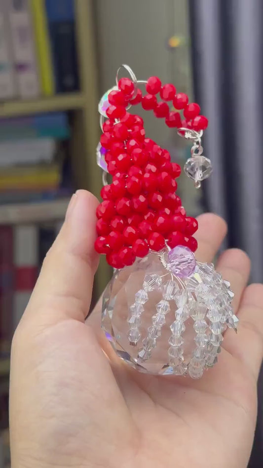 Santa Gnome Suncatcher DIY Kit - Create Your Own Christmas Craft Decor