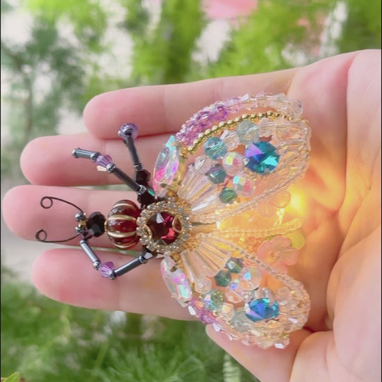 Firefly suncatcher in motion