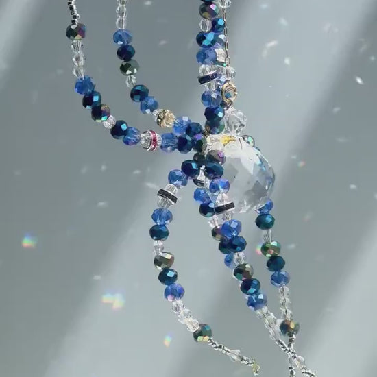 Spider Suncatcher DIY Kit: Crystal Bead & Prism - Halloween Christmas Craft