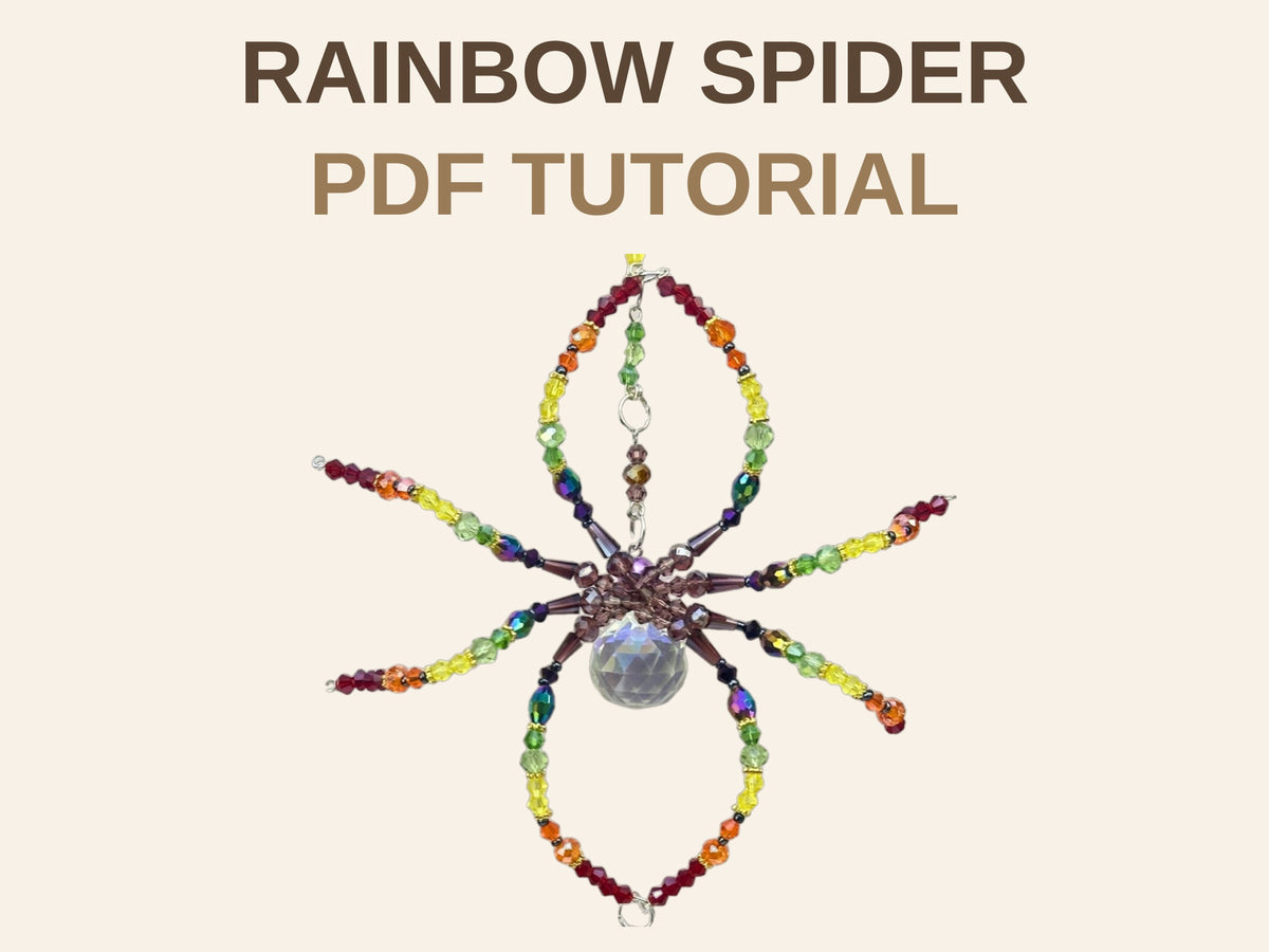 Rainbow Spider Suncatcher PDF Tutorial