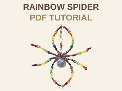 Rainbow Spider Suncatcher PDF Tutorial