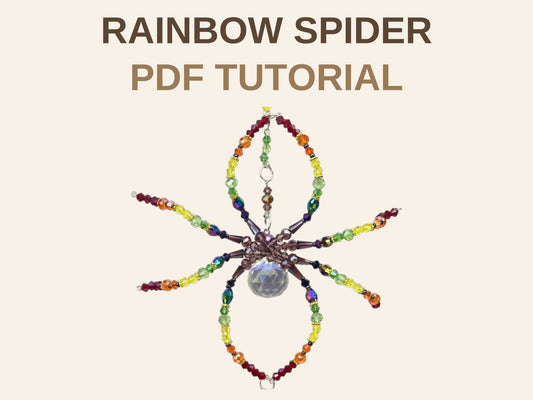 Rainbow Spider Suncatcher PDF Tutorial
