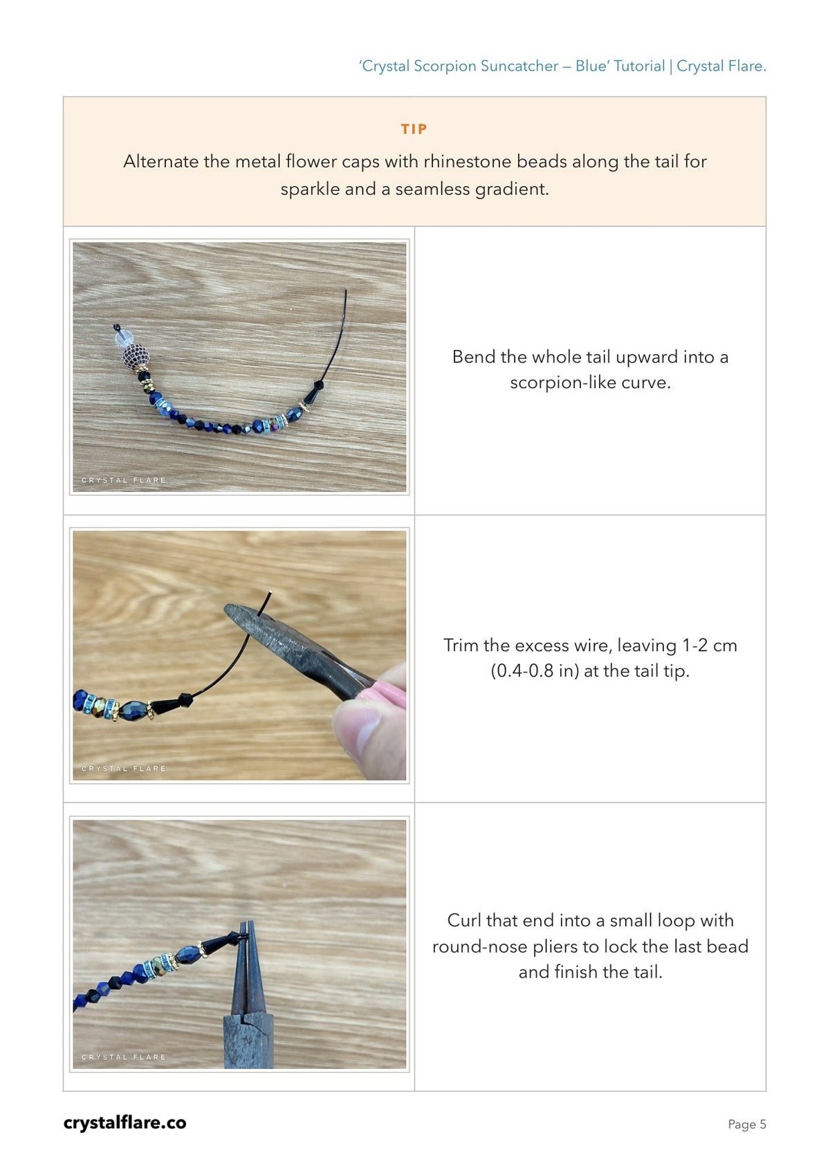 Sample inside page from the Scorpion tutorial
